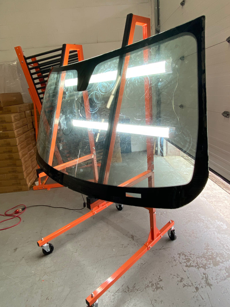 Windshield Check Fixture Windshield Inspection Station for Auto Glass Shops | LED Glass Stand