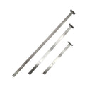 Push Knife Combo, Stainless Steel, Flat Square Handle 15, 24 and 33" One Each, PK-C1S1
