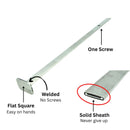 Torpedo™ Push Knife for Quarter Glass Removal, Stainless Steel, Flat Square Handle, 15", PK-15S1