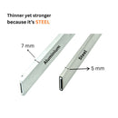 Torpedo™ Push Knife for Quarter Glass Removal, Stainless Steel, Flat Square Handle, 15", PK-15S1