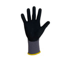 Safety Gloves, Nitrile Coated, 15-Gauge Nylon, 12 Pairs/Pack, Size L, GVS-L