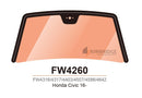FW-4260 Molding Honda Civic 2016-2019,  3-Sided