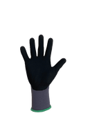 Safety Gloves, Nitrile Coated, 15-Gauge Nylon, 12 Pairs/Pack, Size XL, L and M