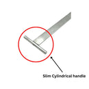 Push Knife Combo, Stainless Steel, Slim Cylindrical Handle 15, 24 and 33" One Each, PK-C1S2