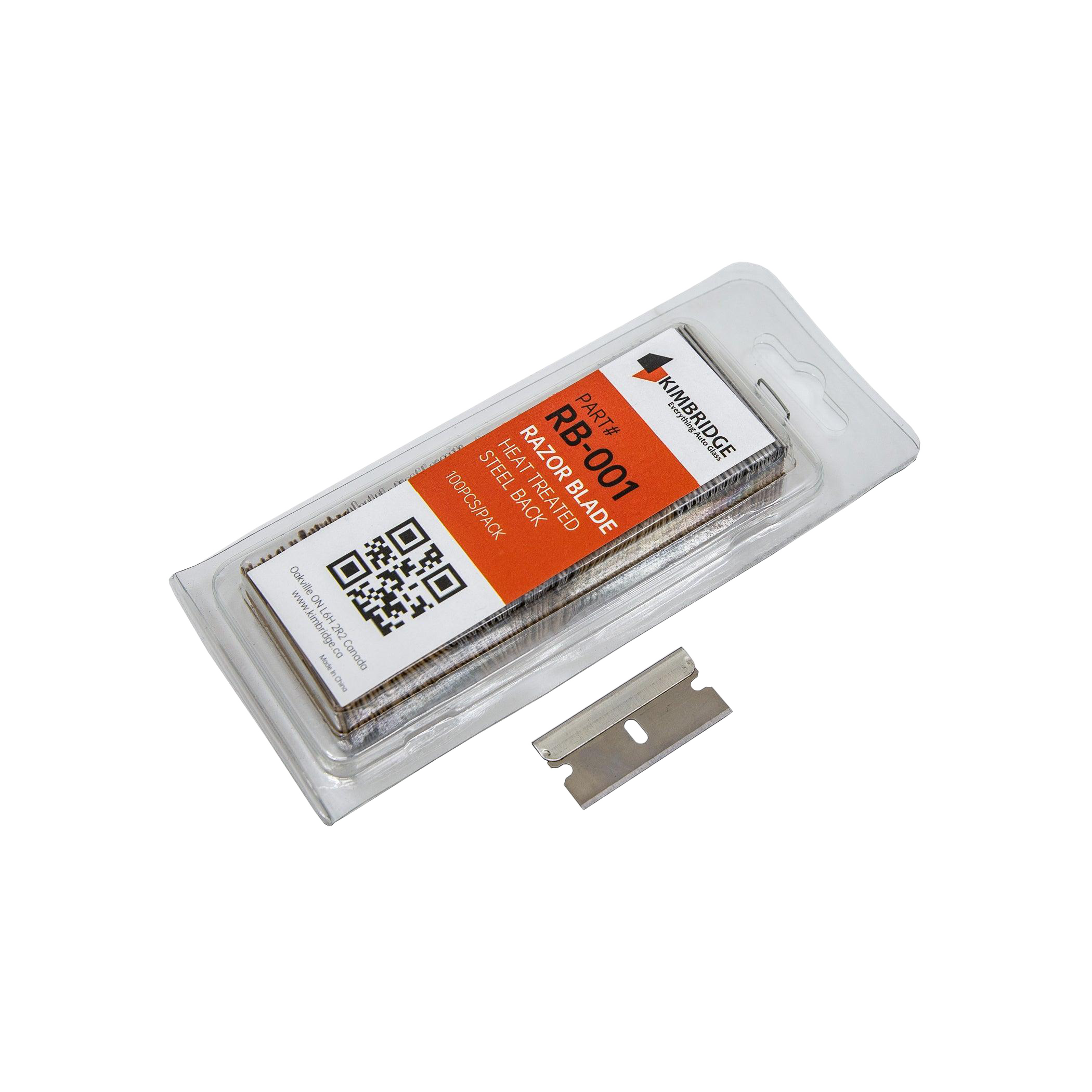 Razor Blade, Heavy Duty, Box of 50 Packs (100PCS/Pack), RB-001-Box