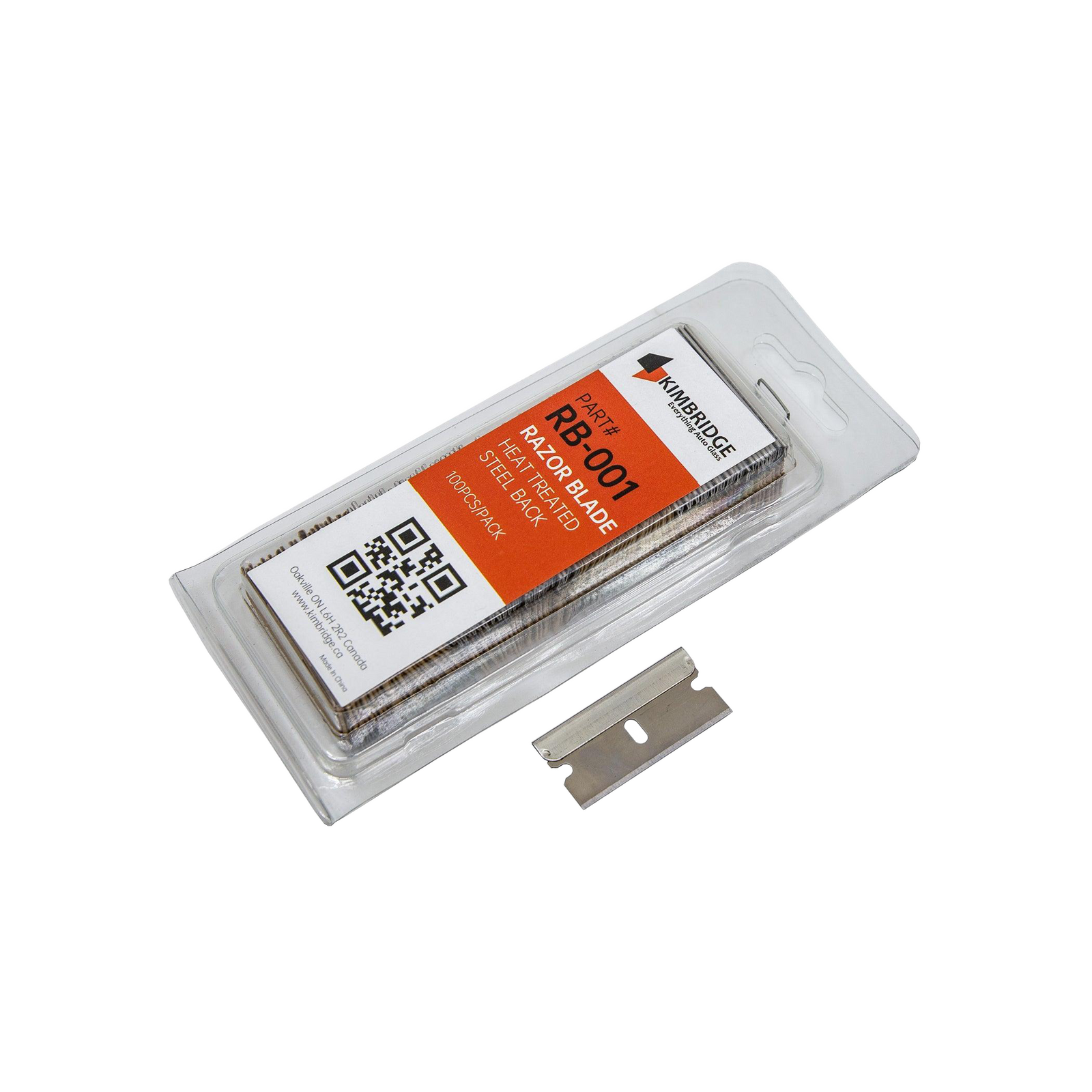 Razor Blade, Heavy Duty, Box of 50 Packs (100PCS/Pack), RB-001-Box