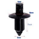 Honda Push Type Cowl Trim  Clip, 50PCS/BAG, Part