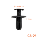 Retainers/Clips, Push-In, CB-99, 50PCS/PACK