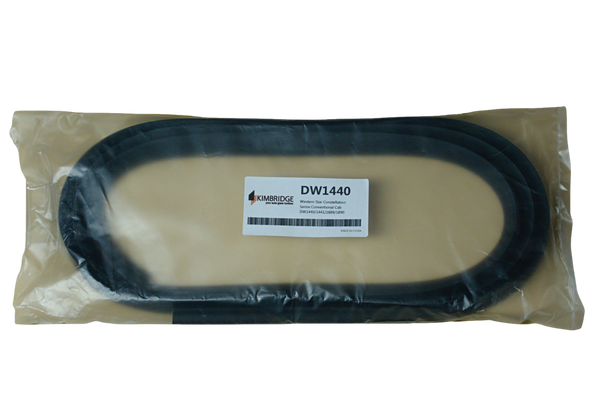 DW01440 glass, Molding Part# WFSD1440. Western Star Constellation Series conventional Cab Molding