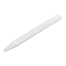 Installation stick for auto glass with one round end and one chisel end.