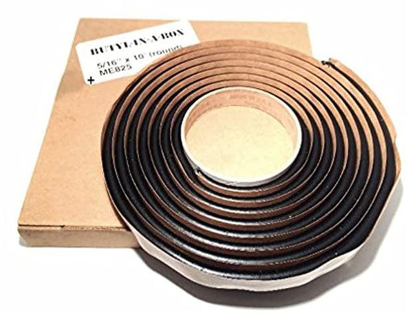 Butyl-in-a-box, Solid Core, 5/16" x 10' Round, Marcy ME825