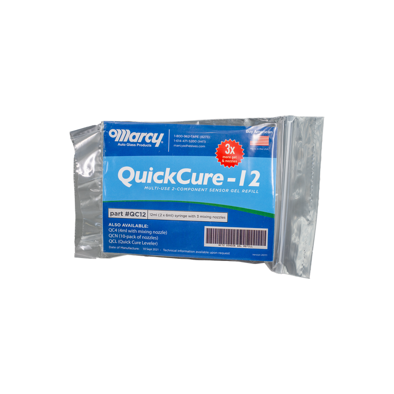 QuickCure Rain Sensor Gel QC-12, 12ML Gel, 3 Nozzles